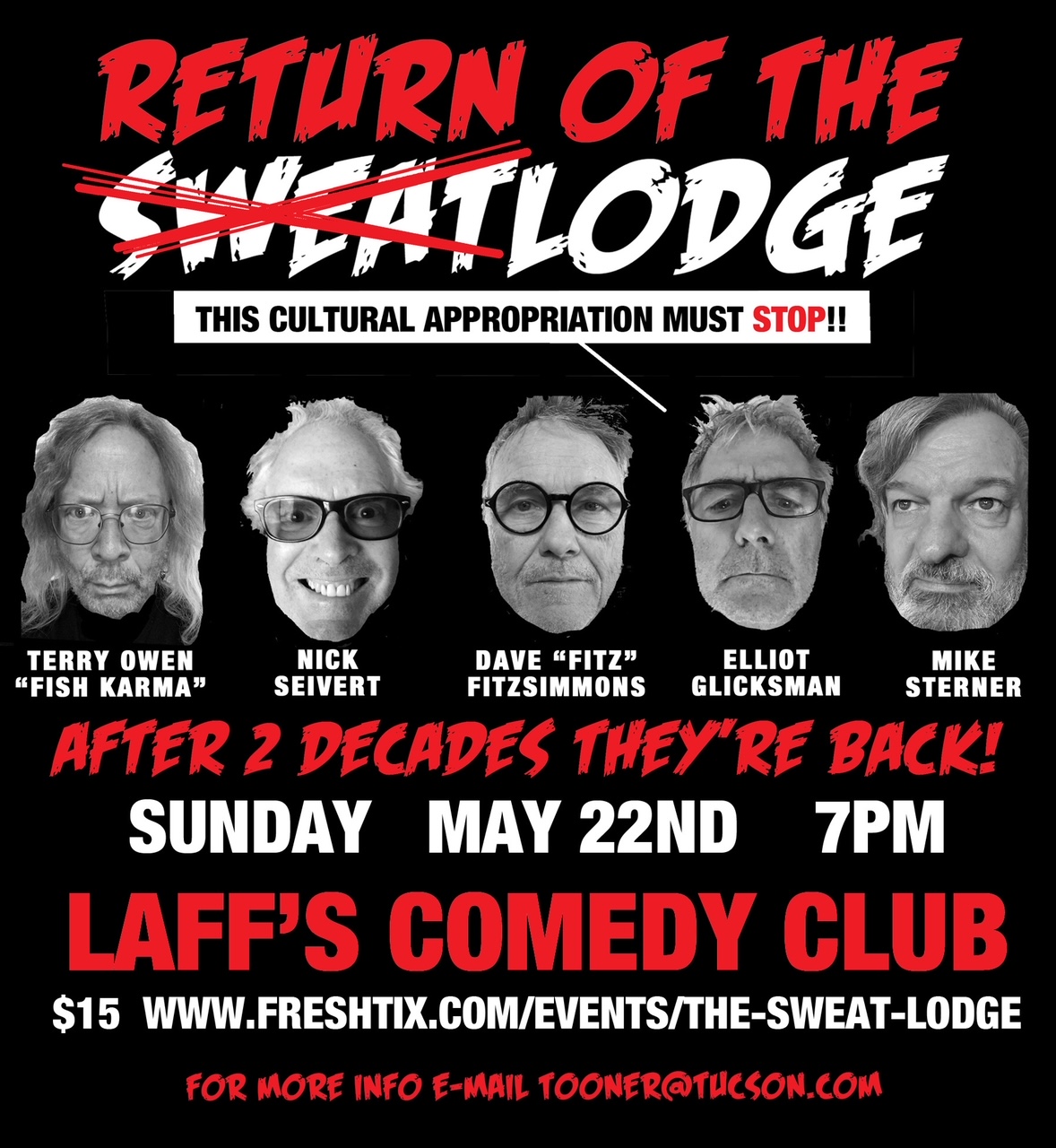 Return of the Sweatlodge! Special Sunday Show!!